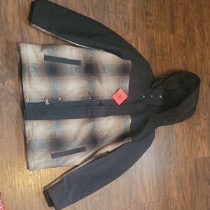 Pendleton Black and Tan Hooded Jacket